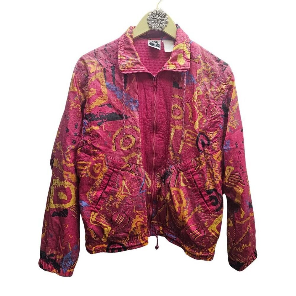 Nike Elite Vintage 90s  Women’s Jacket  Bomber Windbreaker Zip Up Nylon Medium